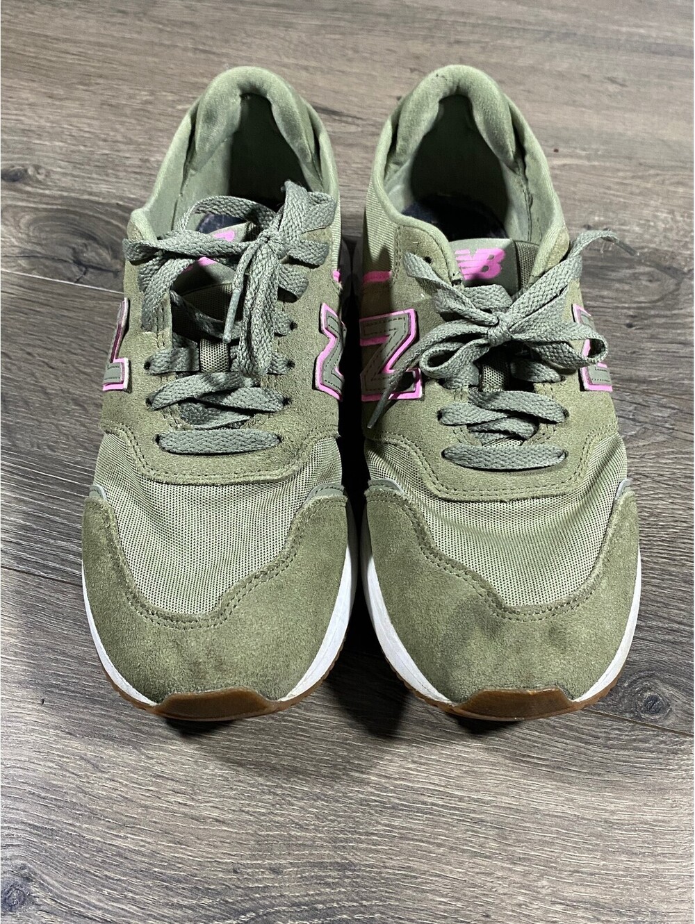 New Balance Fresh Foam X-70 V1 Women 8.5 Olive Green Pink Sneakers WSX70OF1